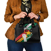 Nigeria Juneteenth Shoulder Handbag Africa Map - Happy Freedom Day