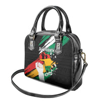 Nigeria Juneteenth Shoulder Handbag Africa Map - Happy Freedom Day
