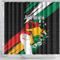 Nigeria Juneteenth Shower Curtain Africa Map - Happy Freedom Day