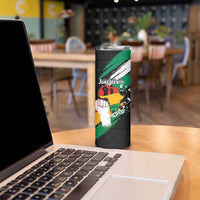 Personalised Nigeria Juneteenth Skinny Tumbler Africa Map - Happy Freedom Day