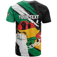 Personalised Nigeria Juneteenth T Shirt Africa Map - Happy Freedom Day