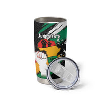 Personalised Nigeria Juneteenth Tumbler Cup Africa Map - Happy Freedom Day