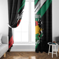 Nigeria Juneteenth Window Curtain Africa Map - Happy Freedom Day