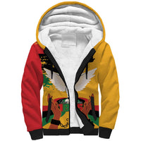 Juneteenth African American Sherpa Hoodie Free-ish Since 1865