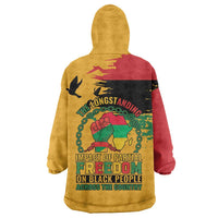 Juneteenth African American Wearable Blanket Hoodie Free-ish Since 1865