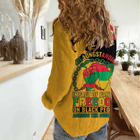 Juneteenth African American Women Casual Shirt Free-ish Since 1865