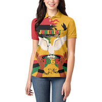 Juneteenth African American Women Polo Shirt Free-ish Since 1865