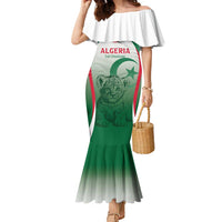 Algeria Rugby Custom Family Matching Mermaid Dress and Hawaiian Shirt Go Lion Cubs