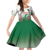 Algeria Rugby Custom Family Matching Off Shoulder Short Dress and Hawaiian Shirt Go Lion Cubs