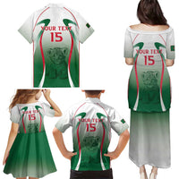 Algeria Rugby Custom Family Matching Puletasi and Hawaiian Shirt Go Lion Cubs