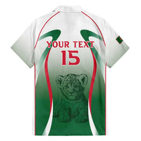 Algeria Rugby Custom Family Matching Short Sleeve Bodycon Dress and Hawaiian Shirt Go Lion Cubs