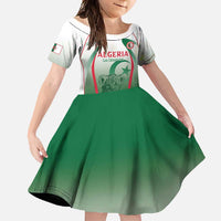 Algeria Rugby Custom Family Matching Summer Maxi Dress and Hawaiian Shirt Go Lion Cubs