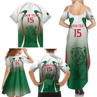 Algeria Rugby Custom Family Matching Summer Maxi Dress and Hawaiian Shirt Go Lion Cubs
