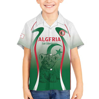 Algeria Rugby Custom Family Matching Summer Maxi Dress and Hawaiian Shirt Go Lion Cubs