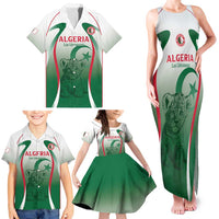 Algeria Rugby Custom Family Matching Tank Maxi Dress and Hawaiian Shirt Go Lion Cubs