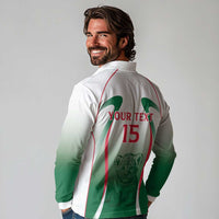 Algeria Rugby Custom Long Sleeve Polo Shirt Go Lion Cubs