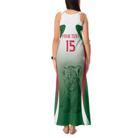 Algeria Rugby Custom Tank Maxi Dress Go Lion Cubs