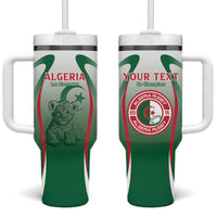 Algeria Rugby Custom Tumbler With Handle Go Lion Cubs