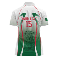 Algeria Rugby Custom Women Polo Shirt Go Lion Cubs