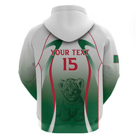Algeria Rugby Custom Zip Hoodie Go Lion Cubs
