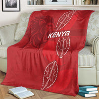 Kenya Rugby Blanket Go Champions Simbas - Red Color