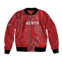 Kenya Rugby Custom Bomber Jacket Go Champions Simbas - Red Color