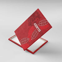Kenya Rugby Canvas Wall Art Go Champions Simbas - Red Color