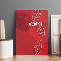 Kenya Rugby Canvas Wall Art Go Champions Simbas - Red Color