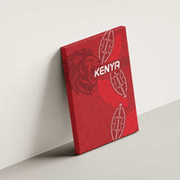 Kenya Rugby Canvas Wall Art Go Champions Simbas - Red Color