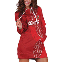 Kenya Rugby Custom Hoodie Dress Go Champions Simbas - Red Color