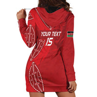 Kenya Rugby Custom Hoodie Dress Go Champions Simbas - Red Color