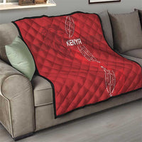 Kenya Rugby Quilt Go Champions Simbas - Red Color