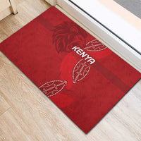 Kenya Rugby Rubber Doormat Go Champions Simbas - Red Color