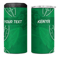 Kenya Rugby Custom 4 in 1 Can Cooler Tumbler Go Champions Simbas - Green Color