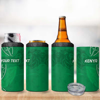 Kenya Rugby Custom 4 in 1 Can Cooler Tumbler Go Champions Simbas - Green Color
