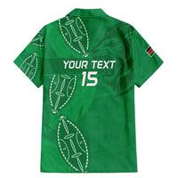 Kenya Rugby Custom Family Matching Mermaid Dress and Hawaiian Shirt Go Champions Simbas - Green Color