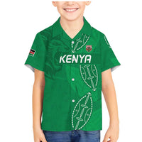 Kenya Rugby Custom Family Matching Mermaid Dress and Hawaiian Shirt Go Champions Simbas - Green Color