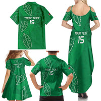 Kenya Rugby Custom Family Matching Summer Maxi Dress and Hawaiian Shirt Go Champions Simbas - Green Color