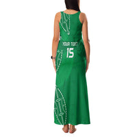 Kenya Rugby Custom Family Matching Tank Maxi Dress and Hawaiian Shirt Go Champions Simbas - Green Color