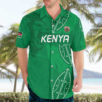 Kenya Rugby Custom Hawaiian Shirt Go Champions Simbas - Green Color