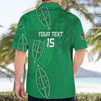 Kenya Rugby Custom Hawaiian Shirt Go Champions Simbas - Green Color