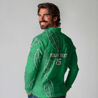 Kenya Rugby Custom Long Sleeve Polo Shirt Go Champions Simbas - Green Color