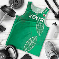 Kenya Rugby Custom Men Tank Top Go Champions Simbas - Green Color