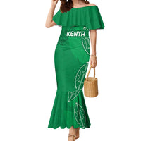 Kenya Rugby Custom Mermaid Dress Go Champions Simbas - Green Color