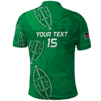 Kenya Rugby Custom Polo Shirt Go Champions Simbas - Green Color