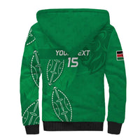 Kenya Rugby Custom Sherpa Hoodie Go Champions Simbas - Green Color
