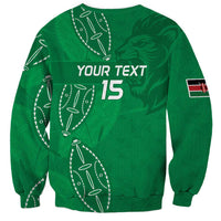 Kenya Rugby Custom Sweatshirt Go Champions Simbas - Green Color