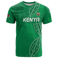 Kenya Rugby Custom T Shirt Go Champions Simbas - Green Color