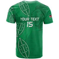 Kenya Rugby Custom T Shirt Go Champions Simbas - Green Color