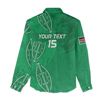 Kenya Rugby Custom Women Casual Shirt Go Champions Simbas - Green Color